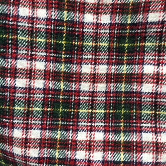 J. Crew 100% cotton plaid cap sleeve button front - Picture 3 of 6